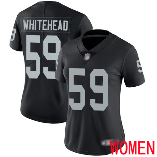 Oakland Raiders Limited Black Women Tahir Whitehead Home Jersey NFL Football #59 Vapor Jersey->women nfl jersey->Women Jersey